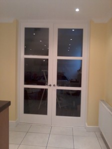 Double doors sapele