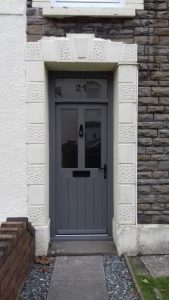 Front door and frame